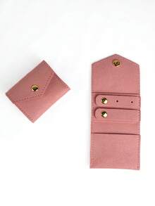 1 chiếc túi đựng trang sức mini, túi bảo quản trang sức, hộp đựng nhẫn, hộp đựng bông tai bằng da, túi cuộn trang sức nhỏ đa năng di động, thích hợp đựng bông tai, nhẫn, khuyên tai, món quà hoàn hảo cho Ngày Valentine, Giáng sinh và mùa tựu trường. - Nhiều màu - Xem 18