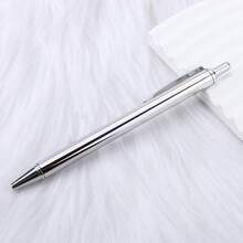 1-3pcs Gold/Silver/Rose Gold Metal Ballpoint Pens, Smooth Writing, 1mm Medium Tip, Suitable For Wedding, Business, Office, Students, Teachers, Men & Women, Can Be Used As Back To School Gift - Multicolor - View 3