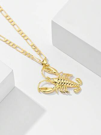 1 st klassiskt europeiskt och amerikanskt halsband med hummerhänge i koppar, begränsad upplaga, lämplig som present till jul, Thanksgiving, Halloween, mors dag, alla hjärtans dag, vänner, gudföräldrar, första heliga nattvarden, vardagskläder, bön