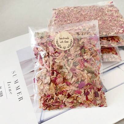 10/30pcs Dried Rose Petals, Dried Flowers, Candles, Dried Plants, Dried Flowers, Fragrance, Suitable For Handmade DIY Materials, Fragrance Decoration, Suitable For Candle Decoration, Handmade Soap Decoration, Handmade Jewelry Decoration, Fragrance Enhancement, Suitable For Decorating Dried Flowers And Confetti Poppers In Various Holiday Events.