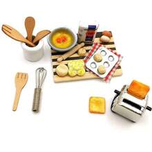 1:12 Dollhouse Miniature Breakfast Toaster Set, Dollhouse Decor Accessories - Multicolor - View 4