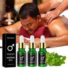 0.34盎司 * 1/3瓶 男士按摩精油 男士身体护理 日常按摩护理精油 成分：人体矿物油、荷荷巴籽油、生育酚、生姜油、薄荷叶。春节和情人节送给男友的礼物。 - 薄荷 - 查看 1