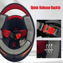 BMX HelmetFull Face Hel-Met For DOT Certified Bicycle Hel-Met Scooter Hel-Met With Visor And Gloves Suitable For Boys And Girls Aged 3 To 12 Years. 23 M/ 49~50cm - 23 - Ver 4