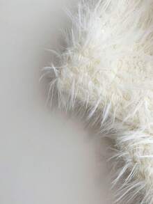 1pc Cute Bunny Ear Faux Fur Beanie, Knitted Ski Hat With Braids For Women, Warm Winter Trapper Hat - Long Ears and Long Hair - View 11