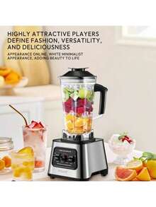 SOKANY999 Multi-Functional Home Demolition Machine, Includes Juicer, Ice Crusher, Food Cooker, Grinder, Blender. Comes With Grinding Cup, 2-In-1 Design. 2.5L Large Capacity, Stainless Steel Blades. 6000W Fast Demolition, One-Touch Cleaning. Suitable For Home And Commercial Use.