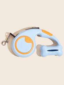 1pc 5m/3 Meters Retractable Dog Leash, One-Button Brake, Auto-Adjustable Length, Built-In Waste Bag Dispenser, Suitable For Medium & Small Dogs Walking - Multicolor - View 14