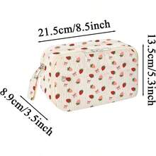 Bolsa A Lpiz, Organizador De Cajas De Lpiz, Bolsa Organizadora De Papelera Cosmtica Con Cremallera Y Almacenamiento De Compartimentos Para Viajes, Aula, 21.5x13.5x8.9 - A - Ver 7