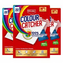 Dylon Colour Catcher Laundry Sheets, Colour Protection For Clothes, Prevent Colour Run In Wash, Protect Garments, Keep Colours Bright For All Fabrics, 66 Sheets - Multicolor - View 8