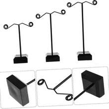 Organizador de joyas minimalista de hierro - Exhibidor y almacenamiento de aretes, regalo de Navidad perfecto, muy adecuado para Navidad - Multicolor - Ver 7