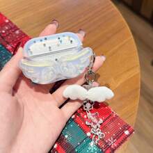 Ins风树脂翅膀无线蓝牙耳机保护套，兼容苹果4/3/Pro/Pro2/Pro3，防摔蓝牙耳机保护套，带翅膀吊坠 - 翅膀+掛飾 - 查看 5