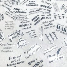 50pcs Cartoon English Inspirational Short Sentences Stickers DIY Notebook Suitcase Journal Stationery Stickers For Students Gift - Multicolor - View 7