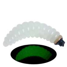 50Pcs/Bag Soft Bait Fake Breadworms Earthworms 2.4cm Red Soft Worms Floating Silicone Artificial Worms Fishing Lures Baits - Multicolor - View 9