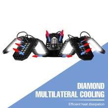 E27/E26 Garage Light LED UFO High Bay Lamp AC100-277V Parking Lot Workshop Shed Hanging Lamps 6/8/10 Adjustable Panels Deformable Foldable Fan Blade 220V/110V Indoor NO Flicker Eye Protection Ceiling Lights Bulb Gymnasium Mall Bright Industrial Storeroom Factory Shop Basements Underground Garage Bright Safety Commercial Lighting Warm/Cool White 288/432/528leds - LED Deformable Garage Light-e27/E26 - View 9