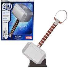 Spin Master 4D Build - MARTILLO DE THOR MJOLNIR - Puzzle  3D - Juguetes  - Rompecabezas 3D Juego Construcción - Puzzles para Adultos y Niños - 6069816 - Juguetes Niños +12 años - ✅ Entrega 48/72h - Multicolor - Ver 1
