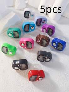 1 pieza/5 piezas/10 piezas/12 piezas Contador de oraciones musulmán, contador portátil de bendición de primavera Ramadán - Multicolor - Ver 18