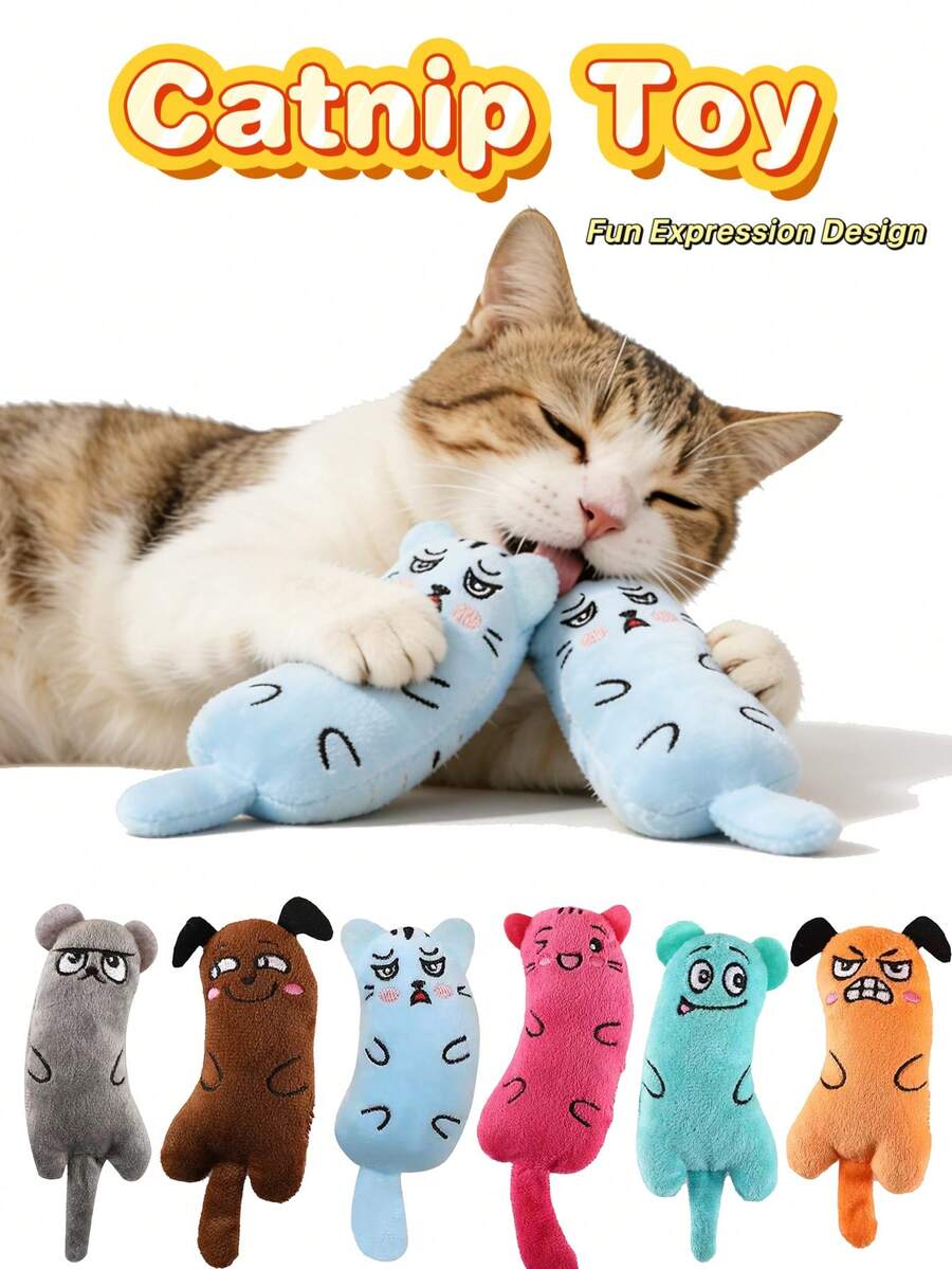 1pc Pet Cat Cat Toy, Funny Expression Mouse Toy, Attract Cat's Attention, Satisfy Cat's Chewing, Scratching, Lightweight And Easy To Grip, Durable Chew Toy, Cat Gift
