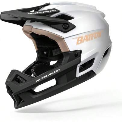 BMX HelmetBATFOX - Casco de bicicleta de montaña de cara completa para hombres y mujeres y adultos casco Downhill DH BMX MTB