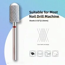 1pc Electric Nail Drill Bit Smooth Head Accessory, Acrylic Nail Art Tool - Multicolor - View 4