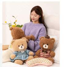 1pc Rose Flower Teddy Bear Plush Doll, Stuffed Teddy Bear Doll, Birthday/Valentine's Day Gift - Multicolor - View 4