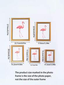 1个复古欧式桌面或墙面展示相框（含相纸），适用于家居、卧室、餐厅、家居装饰 - 新增金色 - 查看 4