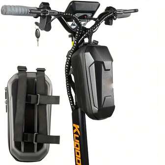 Electric Scooter Bag With EVA Hard Shell - Heavy Duty Waterproof, Large Capacity Bicycle/Scooter Storage Bag, Quick Release Rack, PU Zipper Closure - Compatible With Most Electric Scooters And Bicycles (67.63oz/101.44oz Options) - Suitable For Commuting, Travel, Racing