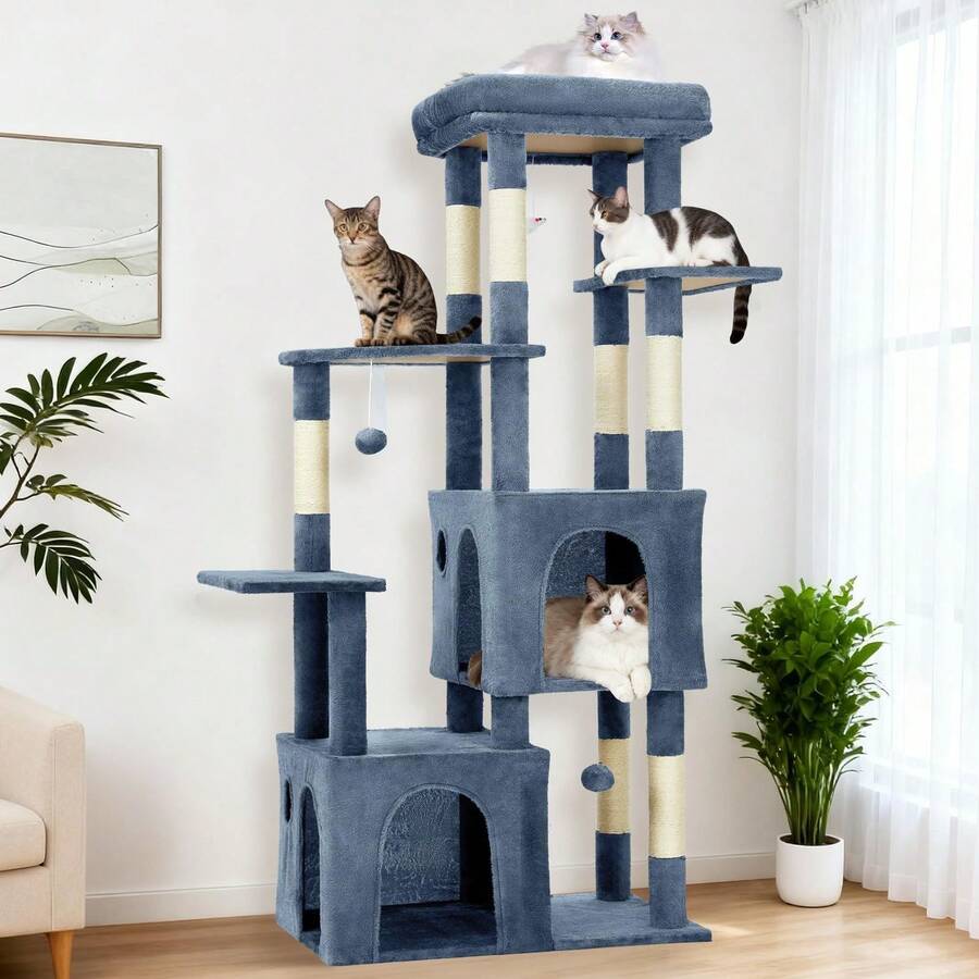 Cat Trees & Condos - Light Blue - View 1
