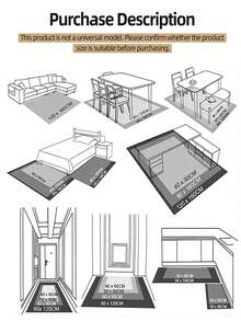 1 pieza Alfombra de baño rosa de peluche - Antideslizante, Absorbente, Lavable a máquina - Adecuada para el hogar, la cocina y el baño - Multicolor - Ver 3