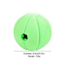 TPR Material Pet Toy Slow Feeder Ball, Voice Activated, Helps Relieve Separation Anxiety, Interactive Chew Toy For Dental Care, Shake To Make Sound To Attract Small Dogs, Durable Chew Treat Dispensing Ball Toy For Medium/Small Dogs & Puppies, Puzzle Feeder & Boredom Buster - Multicolor - View 3