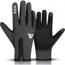 WESTWOOD FOX Guantes de invierno para pantalla táctil, antideslizantes, cálidos, resistentes al viento, térmicos, para hombres y mujeres, conducir - Negro - Ver 5