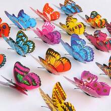 Butterfly Design Color Changing Digital Clock | Bionic Texture Butterfly Decor + Multi-Color Aesthetic Body, Large Screen Sync Time/Date/Temperature + High-Precision Monitoring, Bedroom Oxygen Awakening/Bathroom Environment Monitoring/Office Decor, Luxury Life Scenario Upgraded Item (Random Butterfly) - Multicolor - View 10