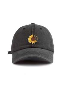 1顶/2顶男女通用印花水洗棉帽，保暖时尚棒球帽，适合日常外出、骑行、滑雪、徒步、旅行，防风防晒。 - B款 - 查看 6