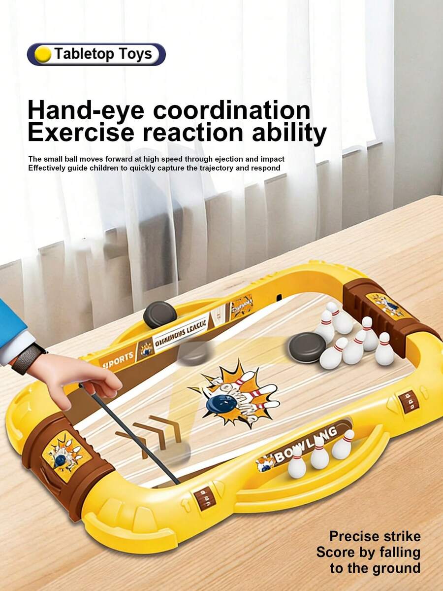 Multi-Theme Integration. Includes Basketball, Football, Ice Hockey, Bowling, And Board Games. 5 Different Specifications Are Available For Selection. An Interesting And Relaxing Interactive Tabletop Game For Two Players. Fun For Both Parents And Children, As Well As Competitive Enjoyment. - Multicolor - View 1
