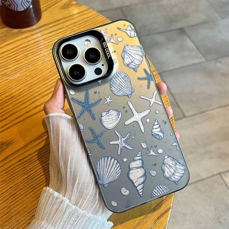 UV Print Starfish Shells Drop Resistant Case Cover For Apple I P H O N E 17 AIR 16 15 14 PLUS 13 12 11 PRO MAX A35 A50S A30S A51 A52S 5G A54 A55 A71 4G A72 S20 S21 S23 FE S22 S23 S24 S25 Ultra S24 S25 Plus M23 M34 A07 A17 S25 EDGE A16 Redmi A2 A1 A3 9A 10C 12 12C 11A POCO 13 13C 14C Mi 11 Lite 14 X3 X3 Pro X5 Note 12 5G X5 Pro 12 Pro 13 Pro 5G ULTRA A5 MOTO E22 E40 G14 G10 G20 G30 G22 G24 G34 G52 G54 G60 G84 Protective Anti-Scratch Protective Case Perfect Fit With Colored Edge P1557 - màu đen - Xem 1