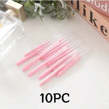 5/10件装一次性眉刷和睫毛提拉工具套装，睫毛梳理卷翘套装，化妆新手、沙龙化妆师和日常通勤必备的旅行化妆用品，居家美容和专业化妆工作室必备美容用品 - 彩色 - 查看 14