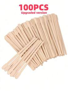 100/300pcs Wooden Wax Strips, Suitable For Eyebrow, Lip And Nose Hair Removal, Disposable Wax Strips, Eyelash Wax Strips, Hair Salon Products And Accessories, Suitable For Barbershops, Beauty Salons, Travels, Weddings, Mother's Day, Beach Outings And Festivals - Multicolor - View 17