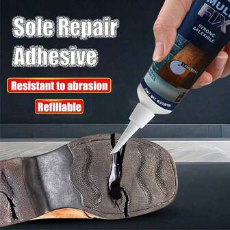 Multi-Purpose Shoe Sole Repair Glue - Durable, Flexible, Waterproof, Suitable For All Shoes, Strong Adhesion, Wear-Resistant, Black Gel Sealant