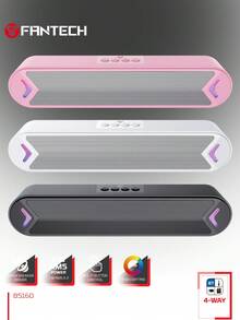FANTECH 4-In-1 RGB Gaming Speaker With 52mm Dual Drivers, Bluetooth/TF Card/USB/AUX Modes, Built-In Mic For PC & Game Room Lighting - BS160 Multicolor - View 1