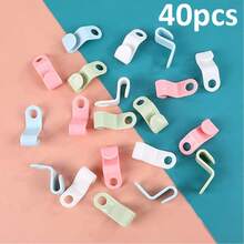 Hanger Connector Hooks, Plastic Hooks, Cascading Hanger Hooks, Hanger Extension Clips, Suitable For Heavy-Duty Hangers, Space Saving Hangers, And Wardrobe Organizers - Mixed Colors, Home Essentials, Halloween, Christmas. - màu sắc ngẫu nhiên - Xem 10
