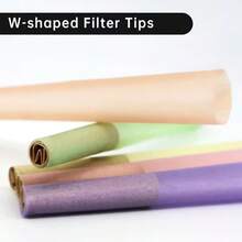 100pcs King Size Pre-Rolled Tapered Paper Cones - 4.33in Slow Burning Cigarette Paper Cones With Tips, Packing Tube | Smoking Accessories, Christmas & Halloween Gifts (Green, Blue, Purple, Pink, White) - 彩色 - 查看 4