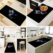 1pc Dark Skull Gaming Mouse Pad, Anime Character Design Large Rectangular Desk Mat With Stitched Edges, Waterproof Rubber Base, Non-Slip Smooth Surface For PC Laptop Computer Setup, Cool Gift For Men Women Gamers, Multi-Purpose Table Protector, Office Gaming Decor - Multicolor - View 8