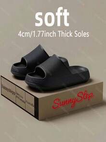 Pantuflas de EVA Ultra Suave para Mujer - Suela Gruesa de 4 cm con Agarre Antideslizante y Resistencia al Desgaste, Diseño Minimalista Industrial de Una Sola Pieza (5 Opciones de Color Sólido), Material Integrado Agradable para la Piel y con Absorción de Impactos, Perfectas para Hogar, Duchas, Uso Casual y Todas las Estaciones (Artesanía Mexicana de Calidad Superior) - Negro - Ver 7