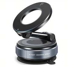 360° Adjustable Magnetic Phone Holder, Suitable For Car/Gym/Mirror/Smooth Surface/Bathroom Mirror, Universal, Foldable Car Phone Holder, Compatible With All Smartphones And Vehicles, Adjustable Height - A - View 2