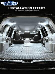 GLANBERT 2pcs High Quality T10 W5W Super Bright Car Interior Reading Lamp Roof Lamp Outline Lamp 168 194 LED Car Wedge Parking Light Bulb (White) - A - View 10