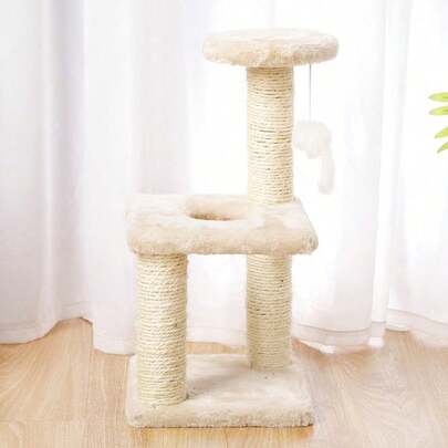15.7" Small Cat Tree Scratching Tower Post Scratcher Furniture For Kitty Pet Toy