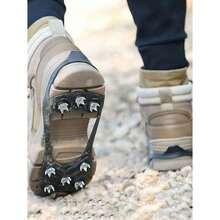 1/2 Pair Outdoor Anti-Slip Snow Shoe Spikes, 8-Teeth Stainless Steel Ice Cleats, Suitable For Icy And Snowy Surfaces, Winter Non-Slip Shoe Crampons - Multicolor - View 13