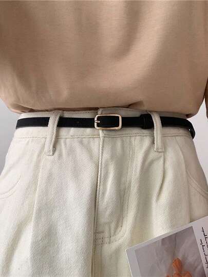 1pc Women's Waist Belt/Pants Belt - Delicate Buckle, Suitable For Decorating Shirts And Dresses