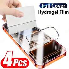 4片装高清全覆盖屏幕保护膜，兼容苹果17/16/15/14/13/12/11 Promax Pro Plus Mini X/XR/Xs Max，提供极致屏幕保护，0.1mm隐形保护，90%防刮修复率，防刮擦，隐形保护，表面光滑，高品质凝胶材质，小工具即可轻松贴合，是苹果用户屏幕保护的必备之选，适用于日常、办公、家庭等各种场景。防水防震防摔防刮，是保护手机屏幕的理想配件。 - 無色 - 查看 11