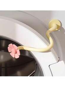 1pc Magnetic Flower Shaped Laundry Dryer Vent Clip, Detachable Magnetic Support Bracket With Adjustable Arm For Washing Machine, Can Be Used As Door Stop, Decoration, Door Holder, Home Accessory, Washer Accessory