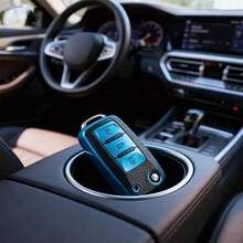 1 vỏ bọc chìa khóa ô tô, chống bụi và chống rơi, bảo vệ toàn diện 360 độ, phù hợp với các dòng xe Jetta, Beetle, Tiguan, Passat, Golf MK6, Polo 3 nút. - A - Xem 10