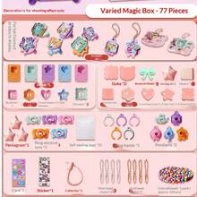 Children's Educational Toy Magic DIY Sticker Machine Creative Box For Girls, Jewelry Toy Gift - Multicolor - View 9